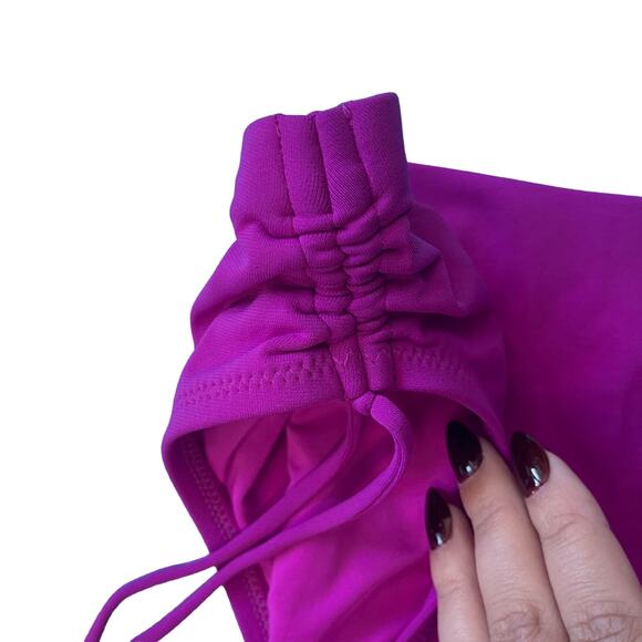 ROBIN PICCONE AUBREY HIGH WAIST BIKINI BOTTOM BOUGAINVILLEA Size XS - Picture 7 of 8